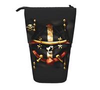 Pratique Trousse Scolaire Drapeaux Pirates Sac Porte-Stylo Portable Trousse à Crayons pour Collège étudiants Garçons