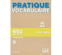 Pratique Vocabulaire - Niveaux A1/A2 - Livre + Corrigés + Audio en ligne