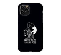 Pratiquer ma Pose de versement drôle Yoga vin Humour Coque pour iPhone 11 Pro