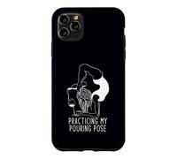 Pratiquer ma Pose de versement drôle Yoga vin Humour Coque pour iPhone 11 Pro Max