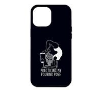 Pratiquer ma Pose de versement drôle Yoga vin Humour Coque pour iPhone 12 Pro Max