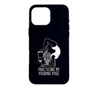 Pratiquer ma Pose de versement drôle Yoga vin Humour Coque pour iPhone 16 Pro Max