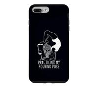 Pratiquer ma Pose de versement drôle Yoga vin Humour Coque pour iPhone 7 Plus/8 Plus