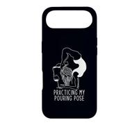 Pratiquer ma Pose de versement drôle Yoga vin Humour Coque pour iPhone Air