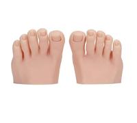 Pratiquer Un Faux Modèle De Pied En Silicone En Silicone Faux Outil De Manucure Prothétique À Moitié Conception Pour Les Ongles Conseils