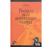 Pratiques DE LA REPRESENTATION POLITIQUE
