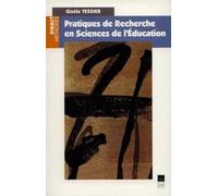 Pratiques DE RECHERCHE EN SCIENCES DE L EDUCATION