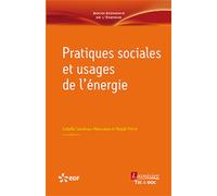 Pratiques sociales et usages de l'énergie - EDF RetD - Technique Et Documentation - broché - Etude