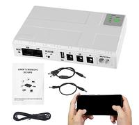 Pratvider Alimentation du routeur - Alimentation du Modem Batterie du routeur sans Interruption Bloc-Batterie - Modem Alimentation Haut-Parleur Sortie Batterie pour lumière LED