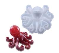 Pratvider Moule Poulpe - Moule en Silicone Pieuvre Transparent - Moule en résine époxy en Poulpe pour tenture Murale, décorations pour la Maison, décoration Noël, fête des Enfants