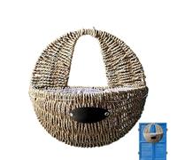 Pratvider Panier à Fleurs en Osier rotin - Panier de jardinière à Suspendre au Mur,Paniers Suspendus tissés pour, Fleurs, Porte d'entrée ou décorations murales