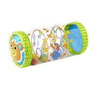 Pratvider Rouleau pour Bébé, Rouleau Musical, Rouleau Gonflable pour Ramper, Fitness pour Bébé Rampant, Jouet Évolutif 2-en-1 pour La Coordination, Ouets pour Enfants 6 Mois À 3 Ans