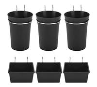 PRATYAHARA Ensemble de 6 Bacs à Panneaux Perforés avec Crochets et Porte-Gobelets pour L'Organisation