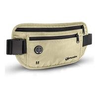 praxxim Sac banane plat pour le sport, le jogging, les voyages en toute sécurité,Sac banane noir pour homme et femme, s, Sac banane plat pour hommes et femmes