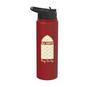 Pray For Us All Saints Day Christianisme Saint Day Stainless Steel Insulated Water Bottle