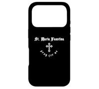 Pray for Us Sainte Maria Faustine Patron Saint Coque pour iPhone 17 Pro