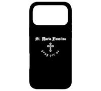 Pray for Us Sainte Maria Faustine Patron Saint Coque pour iPhone 17 Pro Max