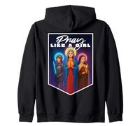 Pray Like a Girl Catholic Women St Therese Jeanne of Arc Mary Sweat à Capuche
