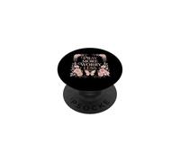 Pray More Worry Less Butterfly Floral Christian Faith PopSockets PopGrip Adhésif