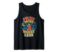 Pray More Worry Less Philippians 4:6 Verse biblique chrétienne Débardeur