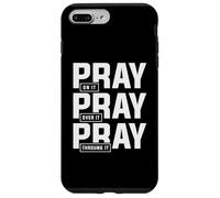 Pray on It Pray Over It Pray Through It Verse de la Bible Coque pour iPhone 7 Plus/8 Plus