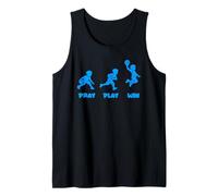 Pray Play Win Basketball Player Kid Christianisme Faith Débardeur