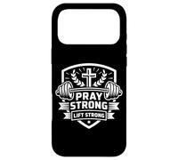 Pray Strong Lift Strong Musculation Foi Chretienne Coque pour iPhone 17 Pro Max
