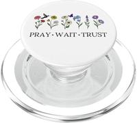 Pray Wait Trust in The Lord God Has a Plan Christian Faith PopSockets PopGrip pour MagSafe