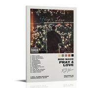 Pray4Love Poster mural imperméable à l'eau, résistant à l'humidité, facile à installer et à la décoloration, style cadre, 30 x 45 cm