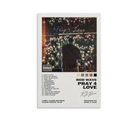 Pray4Love Poster mural imperméable à l'eau résistant à l'humidité, facile à installer et résistant à la décoloration, style sans cadre, 30 x 45 cm