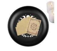 Prayer Bowl, Phase Moon Ritual Plate, Vintage Religious Holder, Ceremony Decoration, 5.51x5.51x0.59 Inches, Symbolic Praying Plate for Meditation, Manifestation, Worship, Spiritual Tradition