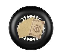 Prayer Bowl, Vintage Phase Moon Ritual Plate, Symbolic Religious Holder for Ceremony, Worship, Meditation, Manifestation, Altar Décor, Spiritual Setup, Traditional Praying Practices, Home Temple Use