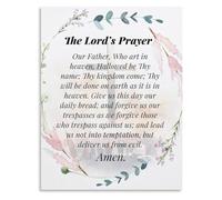Prayer Poster Christian Our Father Scripture Passage