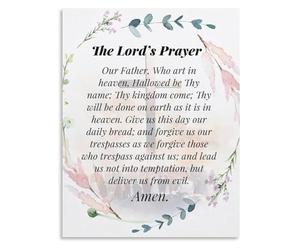 Prayer Poster Christian Our Father Scripture Passage
