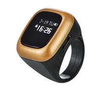 Prayer Reminder Ring - Black 2,7 cm, Smart Ring Counter, Portable Finger Counter | Counting And Time Display, Smart Ring For Prayer Tracking, Spiritual Activities, Daily Devotion, Religious Practice