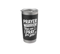 Prayer Warrior, comment puis-je prier pour toi ? Gobelet isotherme en acier inoxydable double paroi