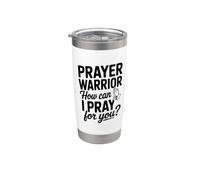 Prayer Warrior, comment puis-je prier pour toi ? Gobelet isotherme en acier inoxydable double paroi