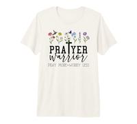 Prayer Warrior Pray More Prayer Changes Things Praying Mama T-Shirt Haut de Gamme