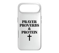 Prayer Warrior Proverbs & Protein Shakes Jesus Weights Faith Coque pour iPhone Air