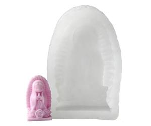 Praying Girl Candle Mold - Silicone Casting Tool, 1,65 pouces forme forme with fine texture design, DIY Craft, detailed Wax, Molding Accessory for creating Candles During Home Art Projects Melt
