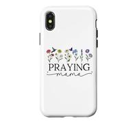 Praying Mama Jesus Prayer Warrior Praying Mom God Pray More Coque pour iPhone X/XS