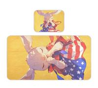 Praying Wallaby 4th of July Independence Day Matelas rafraîchissant pour lit de bébé 71,1 x 132,1 cm ultra doux pour enfants et adultes