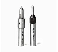 PRAZTECH Lot de 2 outils de guidage de tarauds centraux à ressort pour aligner le robinet pour filetage de tour, alésage de gabarit | Précis | Alliage d'acier trempé | Application de taraudage facile