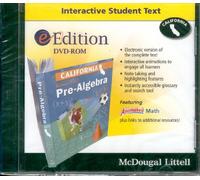 Pre-Algebra, eEdition Grades 6-8: McDougal Littell Middle School Math California