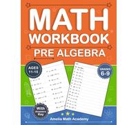 Pre Algebra Workbook For Grades 6-9 - One side and Two Side With Answers key: Pre Algebra Practice Workbook For 6th, 7th, 8th and 9th Grades With 1000 ... | Pre Algebra Worksheets For Ages 11-15