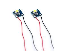 Pré-câblé 3528 pour lumières LED SMD 10 mm pour locomotive avant pré-câblé | Pour câblage plug-and-play, câbles rouge/noir, compatible avec décodeurs DCC, idéal pour les têtes d'échelle HO/OO