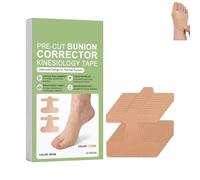 Pre Cut Bunion Corrector Kinesiology Tape,Breathable Big Toe Ankle Tapes Support,Respirant & Résistant à l’Eau,Soutien efficace et soulagement de la douleur pour les.10pc