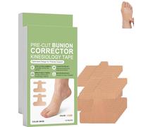 Pre Cut Bunion Corrector Kinesiology Tape,Breathable Big Toe Ankle Tapes Support,Respirant & Résistant à l’Eau,Soutien efficace et soulagement de la douleur pour les.10pc*2