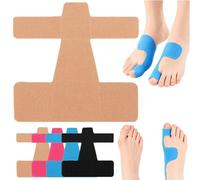 Pre-Cut Bunion Corrector Kinesiology Tape, Breathable Hypoallergenic Latex-Free Tape, Bunion Relief Toe Correction Wrap for Daily Walking and Running (Skin, 20Pcs)