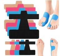 Pre-Cut Bunion Corrector Kinesiology Tape, Breathable Hypoallergenic Latex-Free Tape, Bunion Relief Toe Correction Wrap for Daily Walking and Running (All Color, 40Pcs)